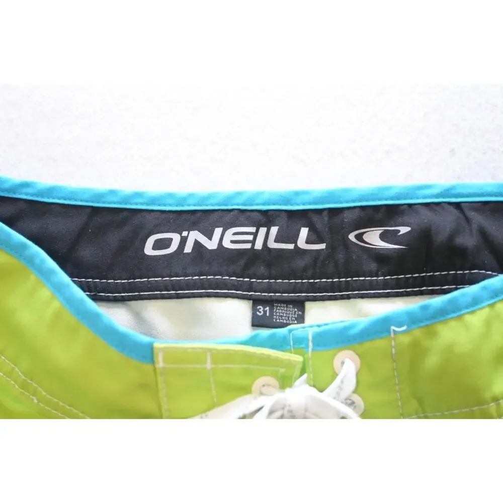 Oneill Cargo Board Shorts Striped Athletic‎ Stretch Mens Size 31